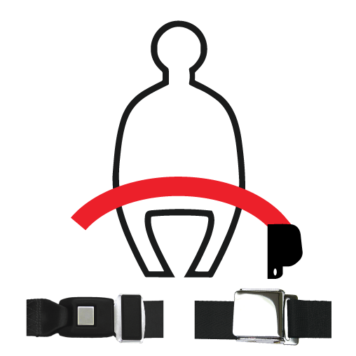 2Point Retractable Lap Seat Belts safeTboy