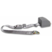 2-Point Retractable Lap Seat Belt - Grey Push Button Buckle