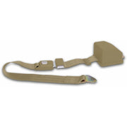 2-Point Retractable Lap Seat Belt - Camel Push Button Buckle